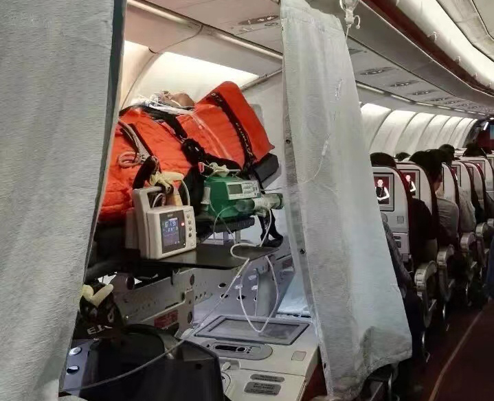 赤峰跨国医疗包机、航空担架